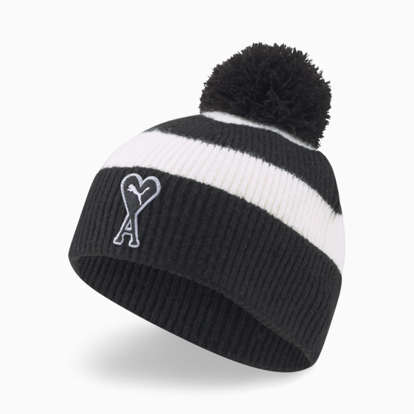 PUMA x AMI Beanie, Puma Black-Puma White, large-ZAF