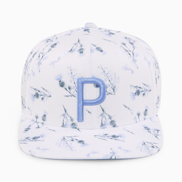 Lowlands P Snapback Golf Cap Men, Bright White-Lavendar Pop, large-ZAF