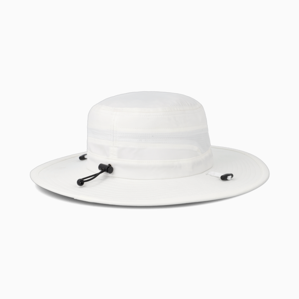 Aussie P Golf Bucket Hat, Bright White, large-ZAF