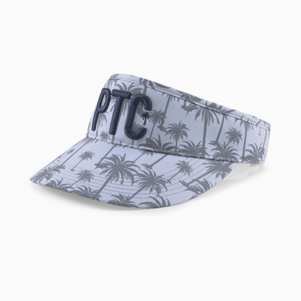 PUMA x PTC High Crown Golf Visor, High Rise-QUIET SHADE, large-ZAF