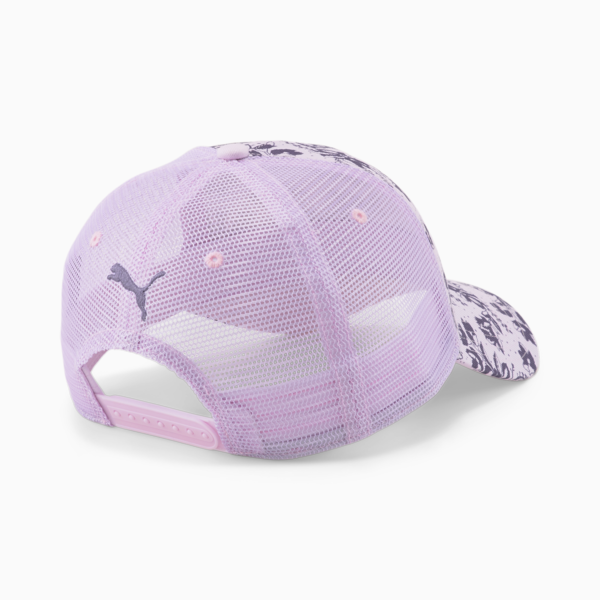 PUMA Academy Printed Trucker Cap, Pearl Pink-Flower AOP, large-ZAF
