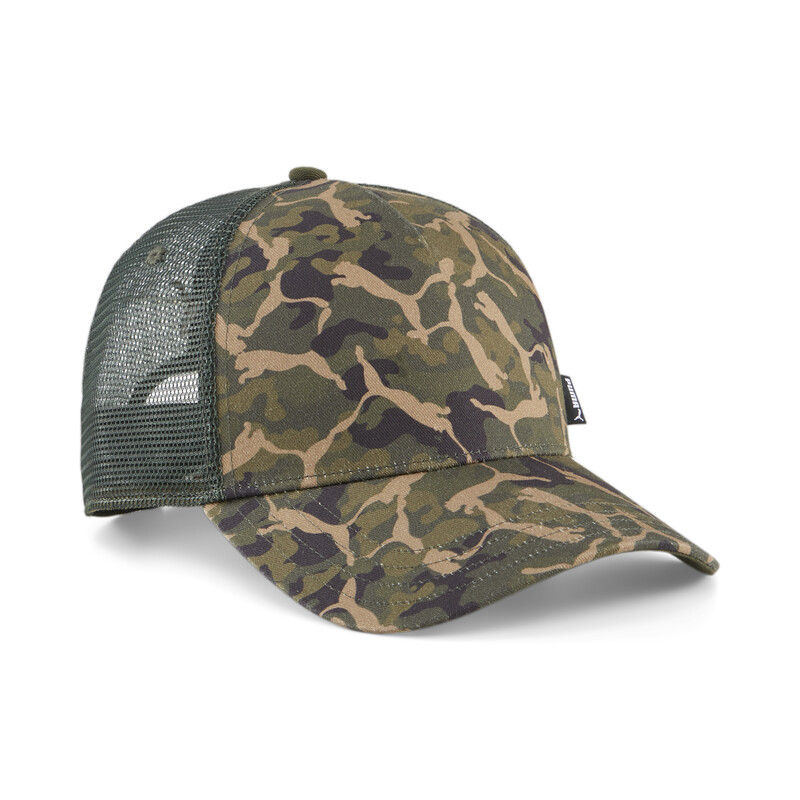 

PUMA Academy Printed Unisex Trucker Cap, Orange/gray/green