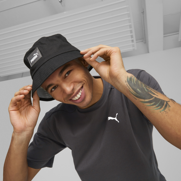 Gorro de pescador Core, PUMA Black-Platinum Gray, large-MEX