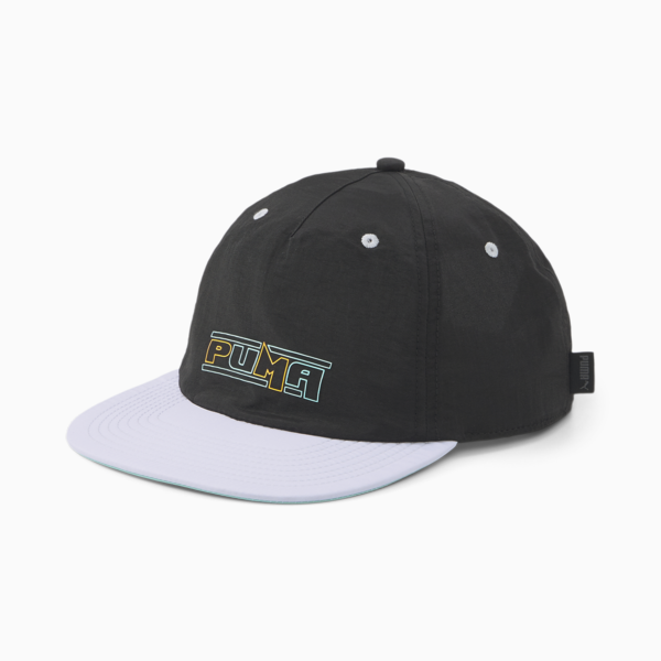 SWxP Relaxed Flat Brim Cap, PUMA Black, large-ZAF