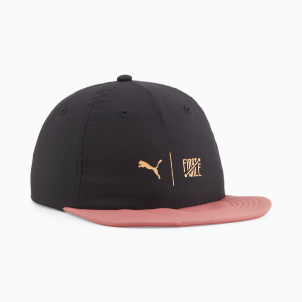 PUMA x FIRST MILE Running Cap, PUMA Black-Astro Red, large-ZAF