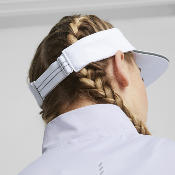 Visera para correr, PUMA White, large-MEX