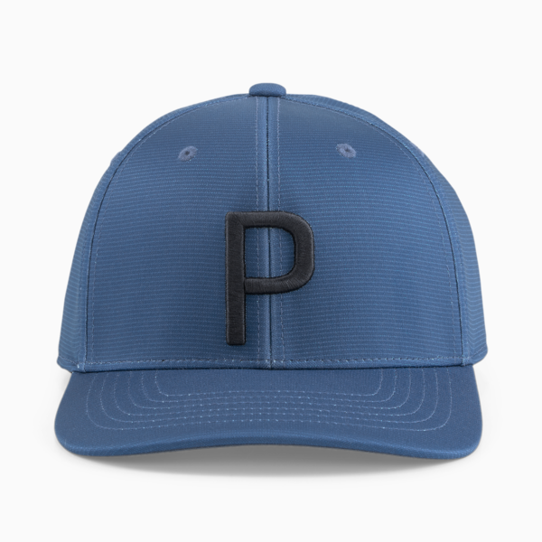 P Golf Cap, Lake Blue-Navy Blazer, large-ZAF