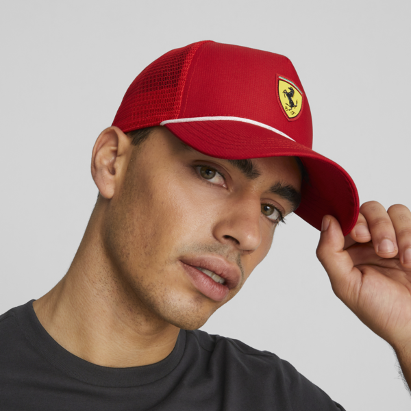 Scuderia Ferrari SPTWR Race Trucker Cap, Rosso Corsa, large-ZAF