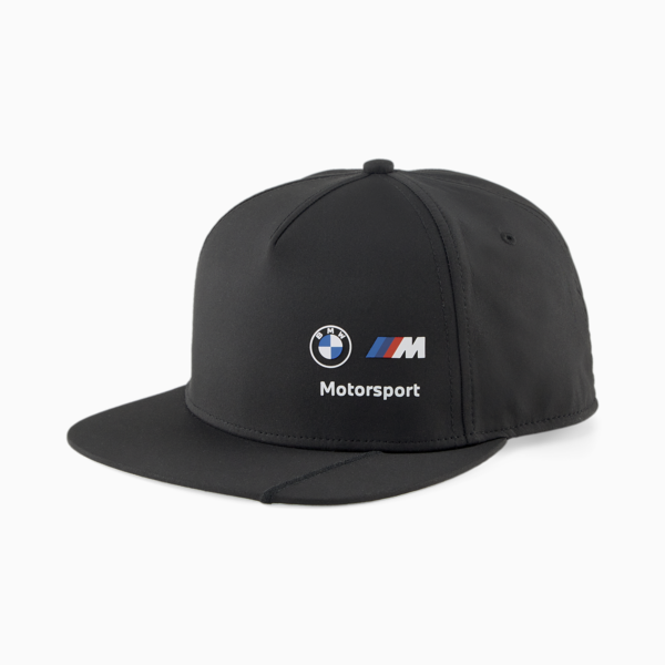 BMW M Motorsport Flat Brim Cap, PUMA Black, large-ZAF