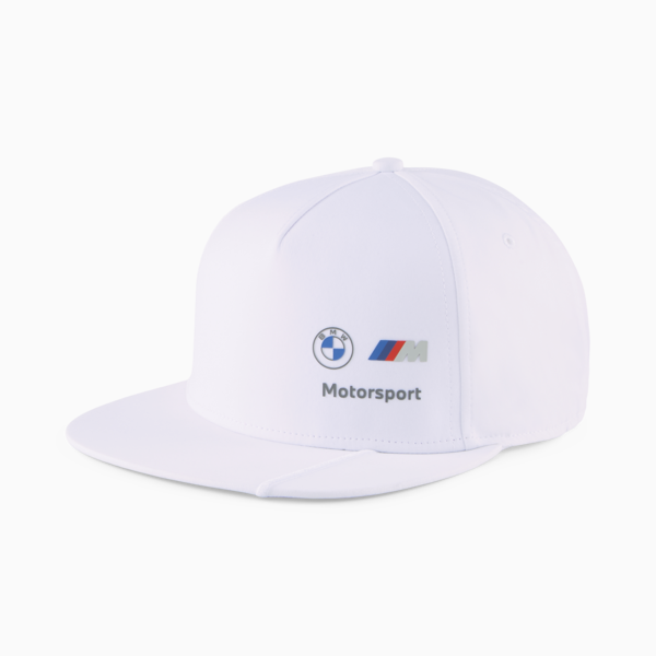 BMW M Motorsport Flat Brim Cap, PUMA White, large-ZAF
