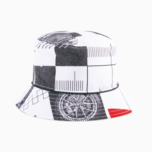 BMW M Motorsport Bucket Hat, PUMA White-PUMA Black-AOP, large-ZAF