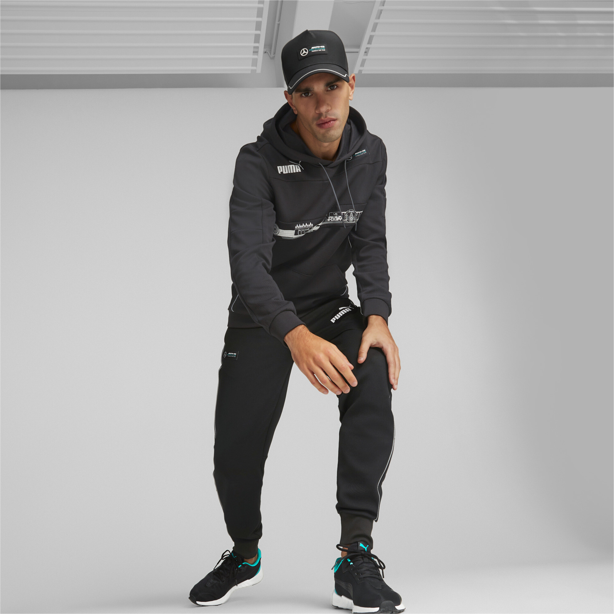 Men's Puma Mercedes-AMG Petronas Motorsport Cap, Black, Size Adult, Accessories