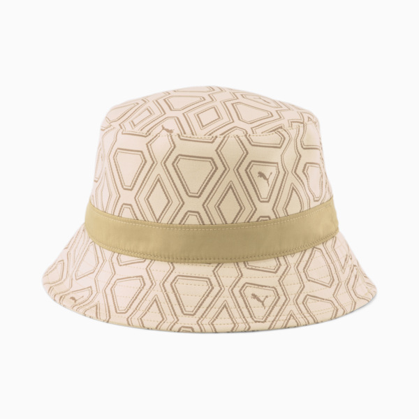 Luxe Sport Bucket Hat, Light Sand-AOP, large-ZAF