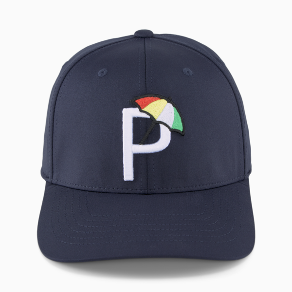 Palmer P Golf Cap, Navy Blazer-White Glow, large-MEX