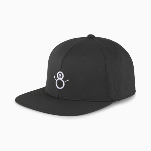 H8 Golf Cap Men, PUMA Black-White Glow, large-ZAF