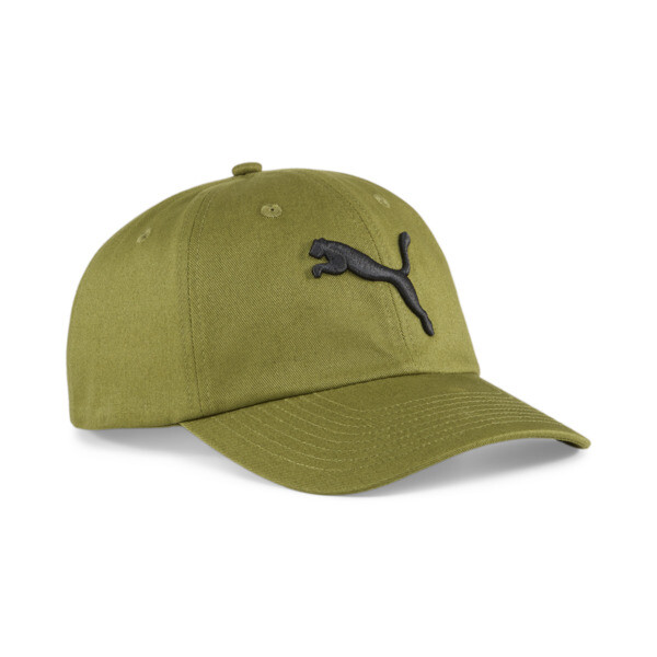 Essentials Cat Logo Cap, Olive Green-PUMA Black, large-ZAF