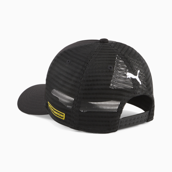 Porsche Legacy Garage Crew Trucker Cap, PUMA Black, large-ZAF