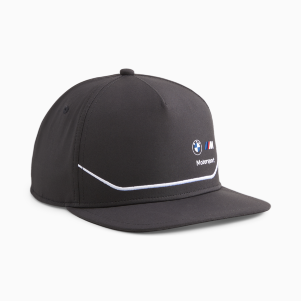 BMW M Motorsport Flat Brim Cap, PUMA Black, large-ZAF