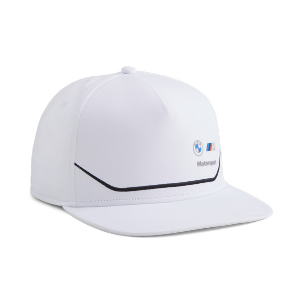 BMW M Motorsport Flat Brim Cap, PUMA White, large-ZAF