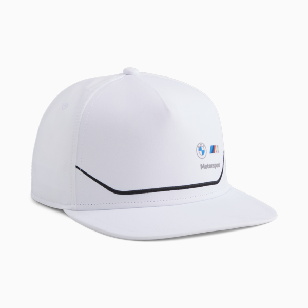 BMW M Motorsport Flat Brim Cap, PUMA White, large-ZAF