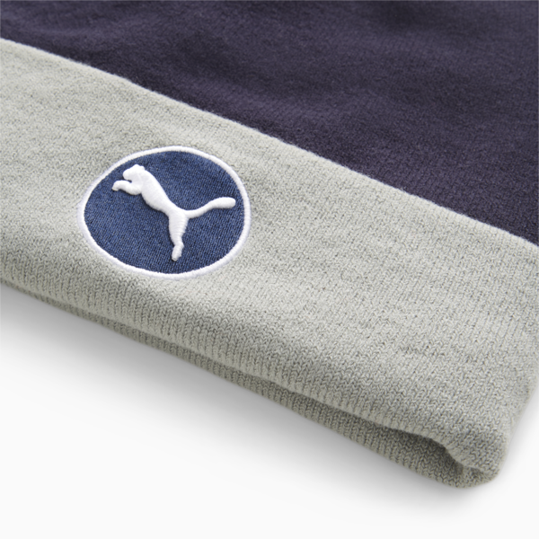 WRMLBL Men's Golf Removable Pom Beanie, Navy Blazer-Ash Gray, large-ZAF