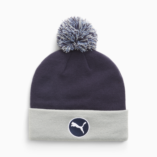 WRMLBL Men's Golf Removable Pom Beanie, Navy Blazer-Ash Gray, large-ZAF