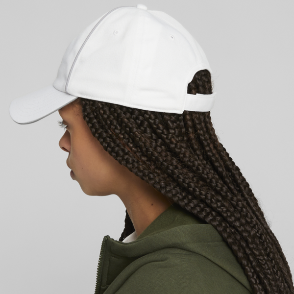 Essentials Cap, PUMA White-Concrete Gray, large-ZAF