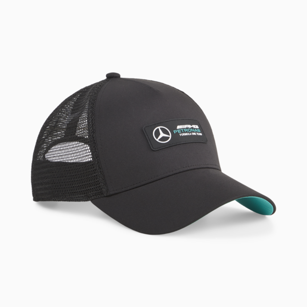 Mercedes-AMG PETRONAS Trucker Cap, PUMA Black, large-ZAF