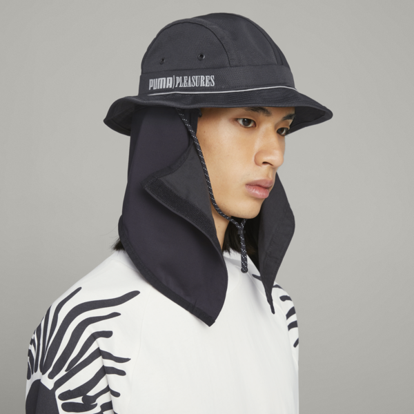 PUMA x PLEASURES Bucket Hat, PUMA Black, large-ZAF