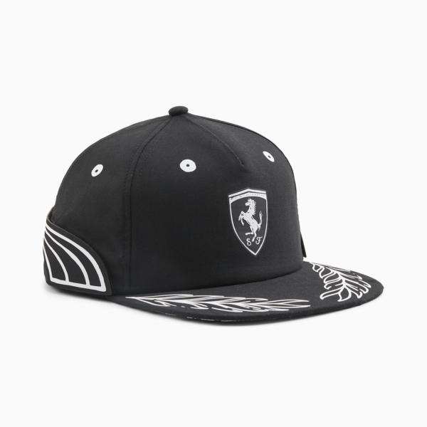 SCUDERIA FERRARI x JOSHUA VIDES Flat Brim Cap, PUMA Black, large-ZAF