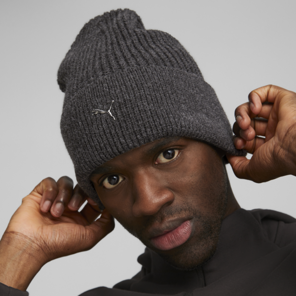 Metal Cat Beanie, PUMA Black, large-ZAF