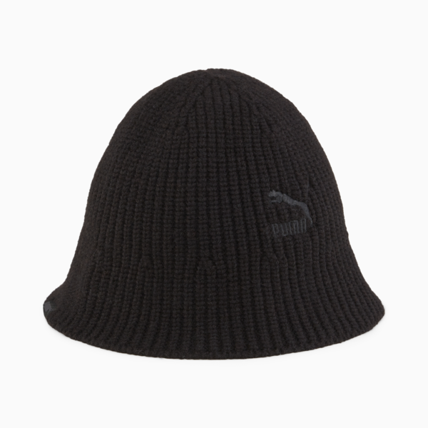PRIME Knitted Bucket Hat, PUMA Black, large-ZAF