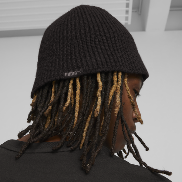 PRIME Knitted Bucket Hat, PUMA Black, large-ZAF