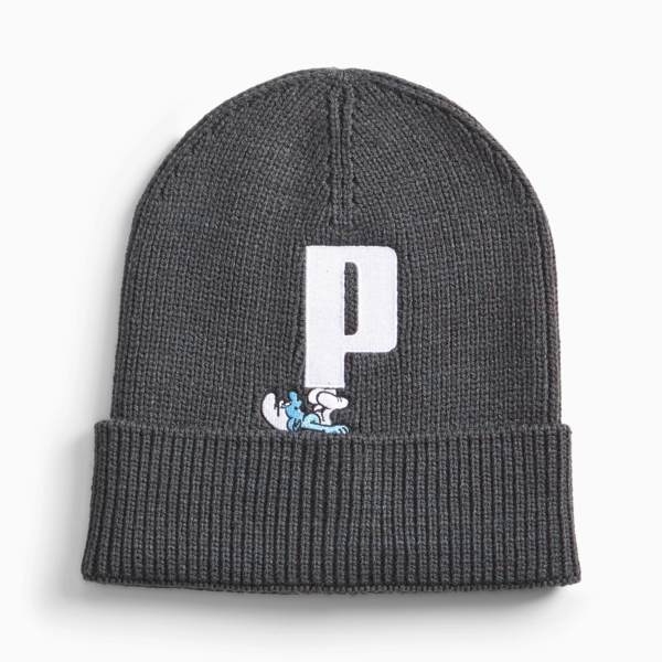PUMA x THE SMURFS Beanie, Dark Coal, large-ZAF