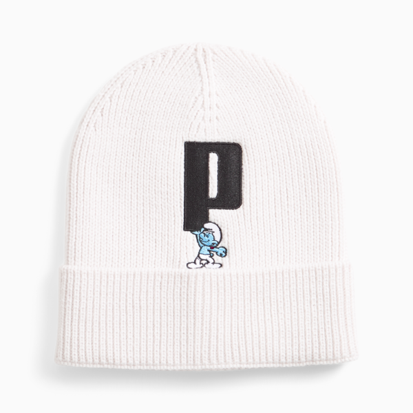 PUMA x THE SMURFS Beanie, Warm White, large-ZAF