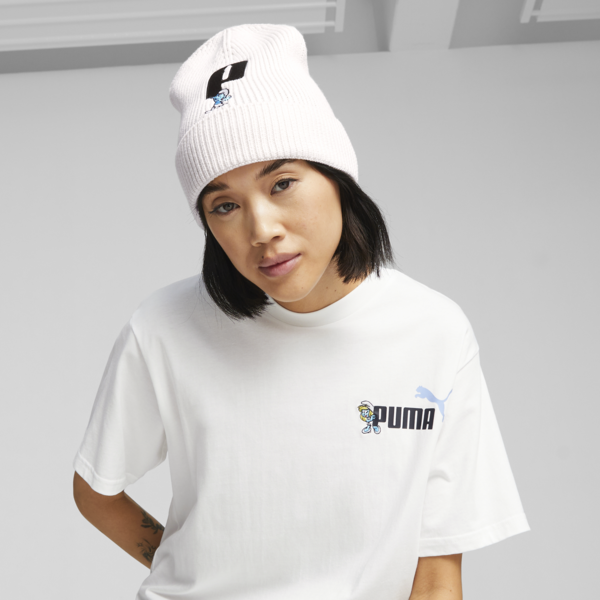 PUMA x THE SMURFS Beanie, Warm White, large-ZAF