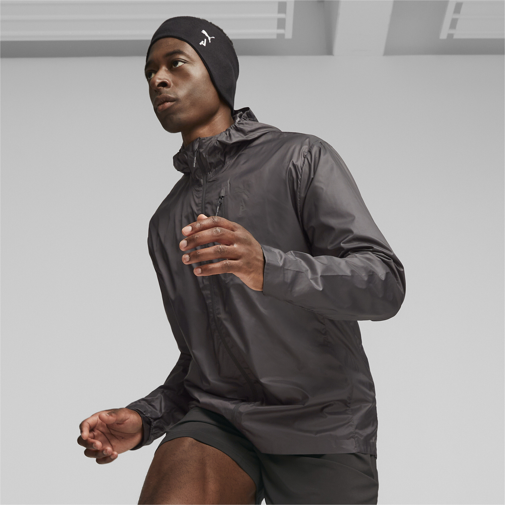 Puma SEASONS Reversible Running Headband, Black, Size Adult, Accessories
