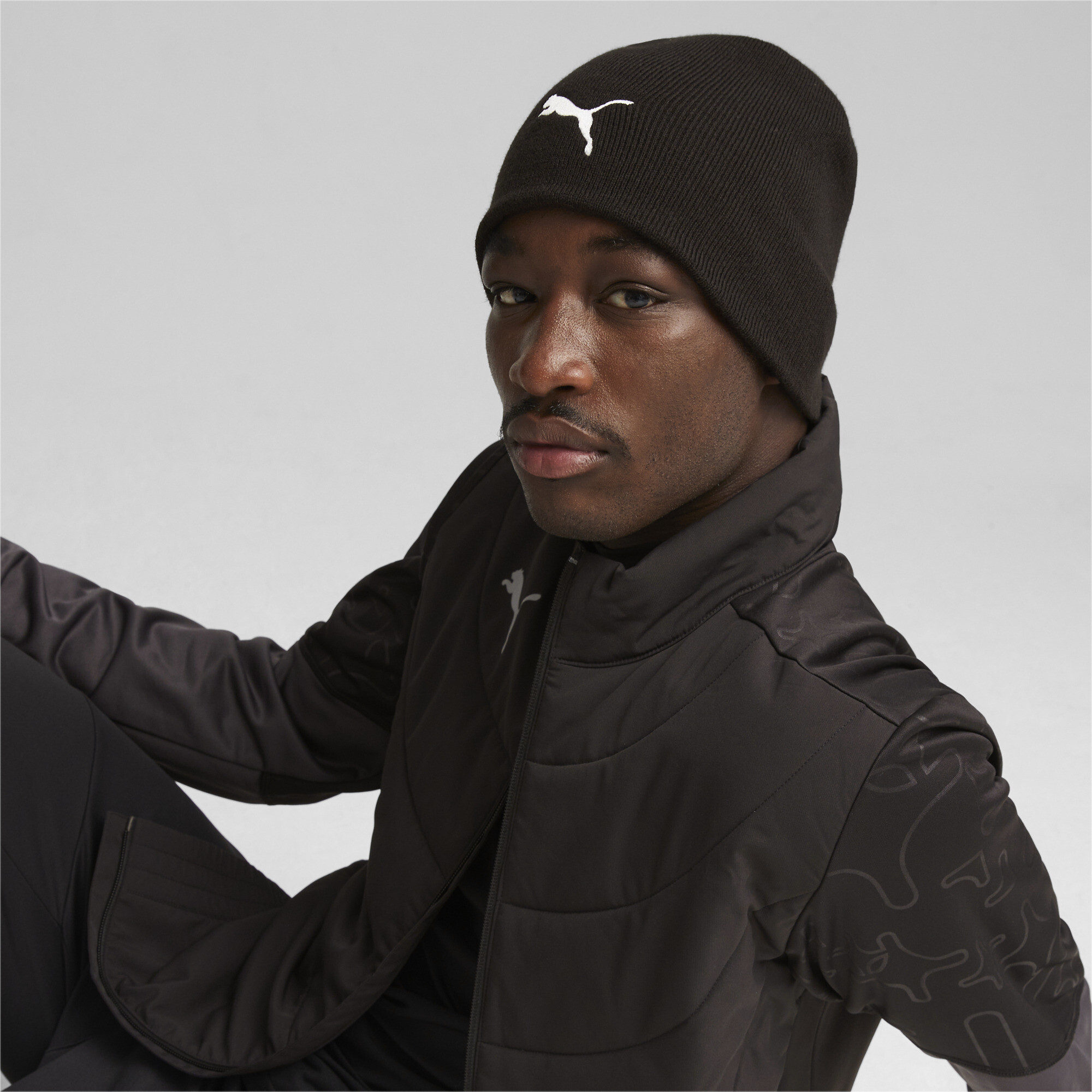 PUMA indWINTERIZED Tech voetbalbeanie, Zwart/Wit thumbnail 4
