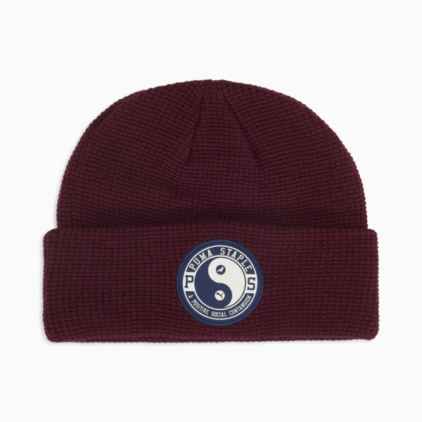 PUMA x STAPLE Beanie, Dark Jasper, large-ZAF