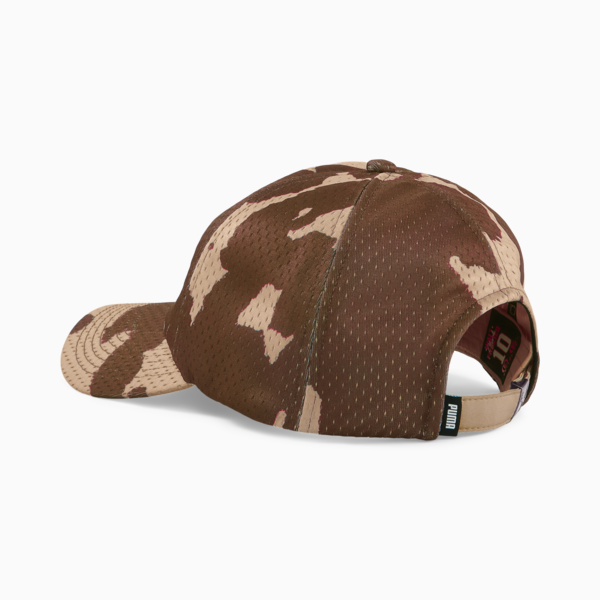 Clyde's Closet Dad Basketball Cap, Sand Dune-AOP, large-ZAF