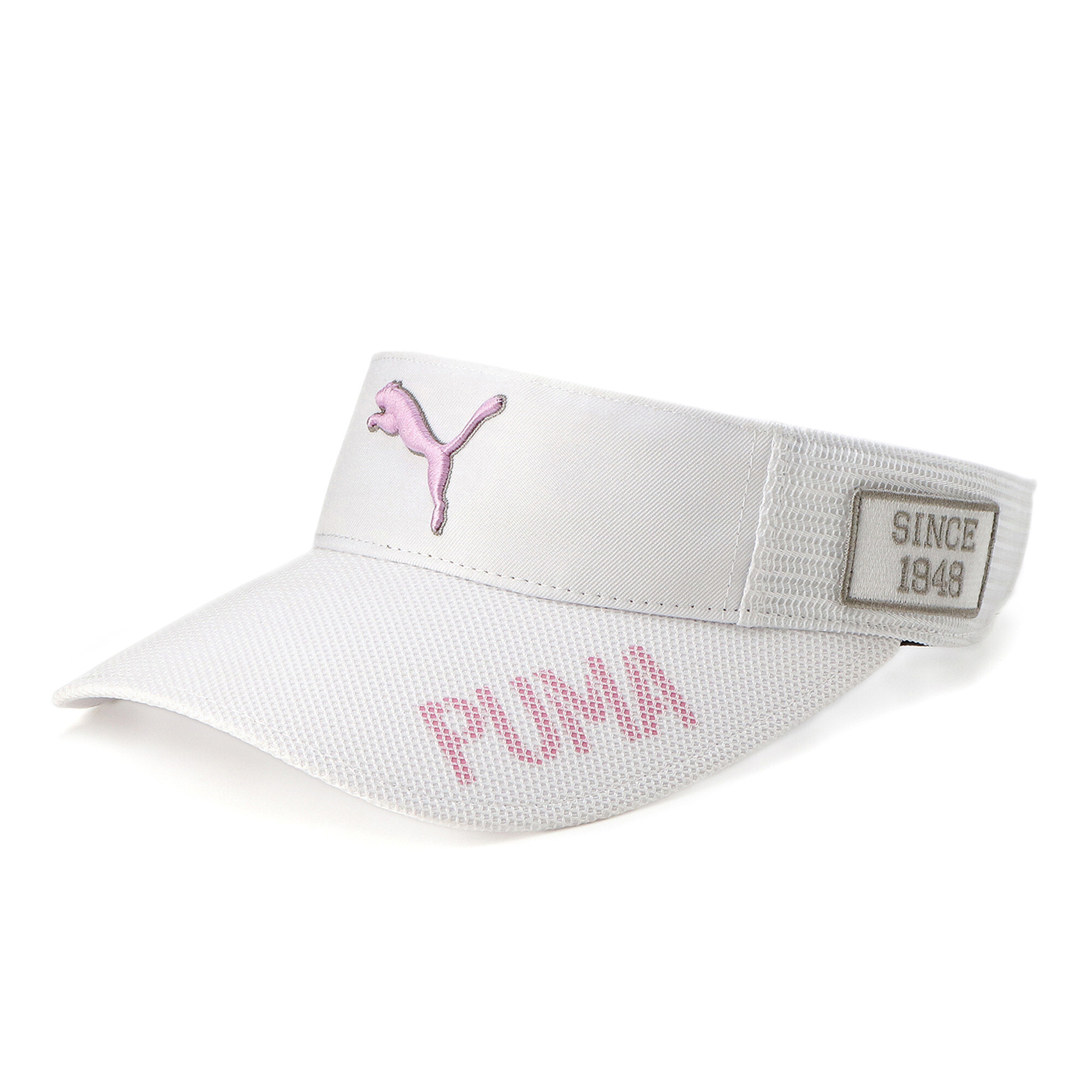 プーマ ウィメンズ ゴルフ ツアー パフォーマンス バイザー ウィメンズ Bright White-Pearl Pink ｜PUMA.com画像