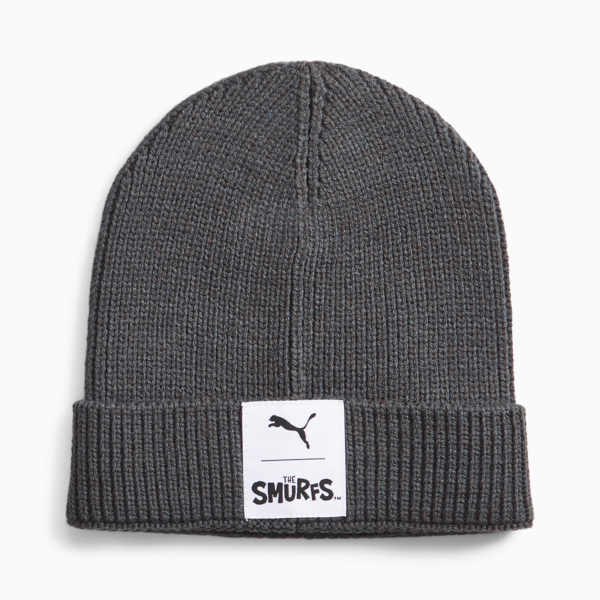 PUMA x THE SMURFS Youth Beanie, Dark Coal, large-ZAF