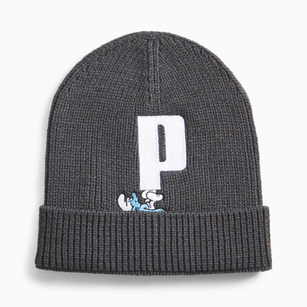 PUMA x THE SMURFS Youth Beanie, Dark Coal, large-ZAF