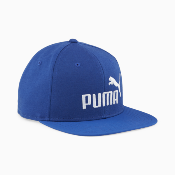Essentials Flat Brim Cap, Cobalt Glaze-Silver Mist, large-ZAF