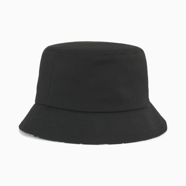 Essentials Elevated Bucket Hat, PUMA Black-AOP, large-ZAF