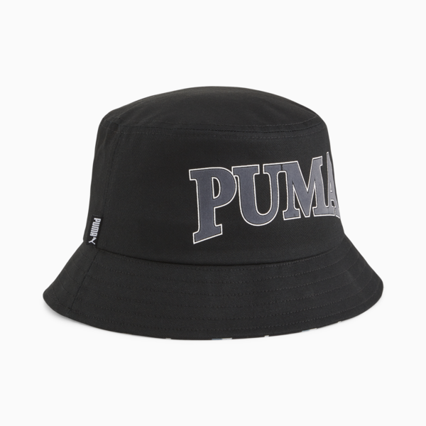 Essentials Elevated Bucket Hat, PUMA Black-AOP, large-ZAF