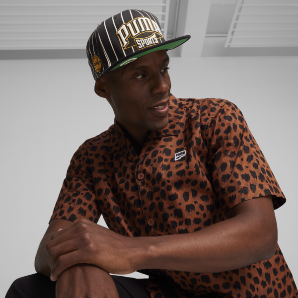Hometown Heroes Flat Brim Cap, PUMA Black-Archive Green, large-ZAF