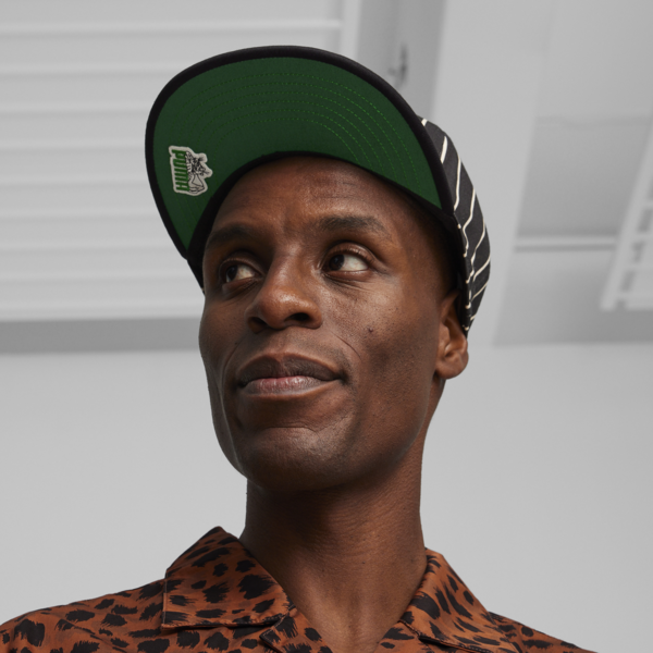 Hometown Heroes Flat Brim Cap, PUMA Black-Archive Green, large-ZAF
