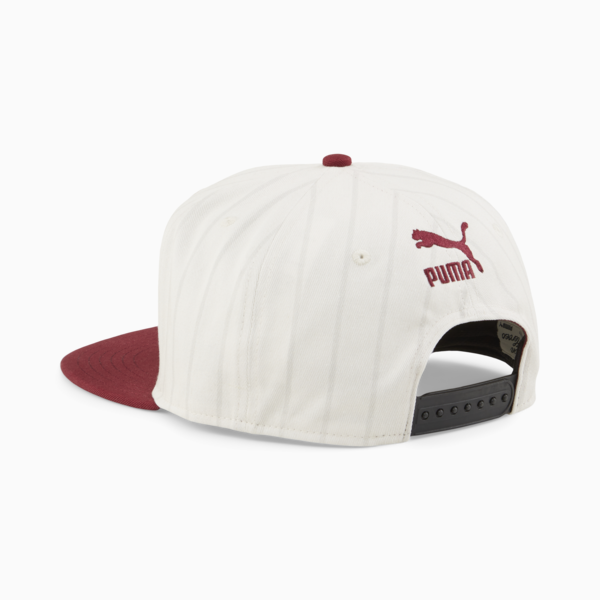 Hometown Heroes Flat Brim Cap, Warm White-Team Regal Red, large-ZAF