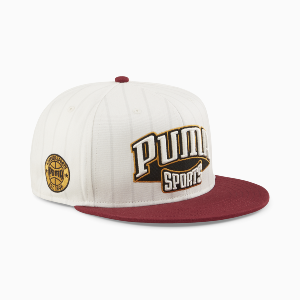 Hometown Heroes Flat Brim Cap, Warm White-Team Regal Red, large-ZAF